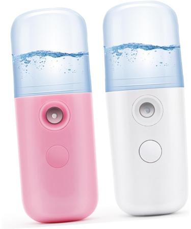 FOMIYES 2pcs Mini Humidifier Portable Humidifer Hot Usb Charging Steamer Sprayer Hydrating Instrument Charge 4*4cmx2pcs Pinkx2pcs - Buy Online on GoSupps.com