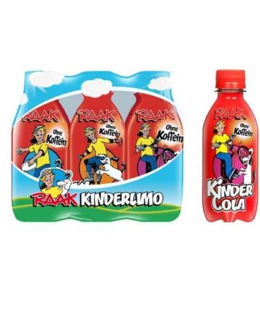 Buy RAAK Kindercola 6x25cl - Natural Child-Friendly Cola Drink | No Artificial Dyes | Refreshing Taste in Disposable Bottles - Buy Online on GoSupps.com
