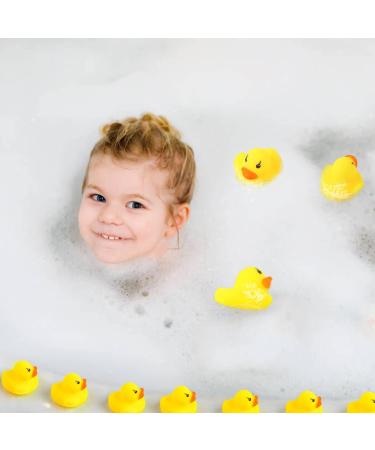 Derayee 50pcs Yellow Mini Bathing Ducks - Squeaky Floating Toys for Children | Perfect for Showers & Birthday Parties - Buy Online on GoSupps.com