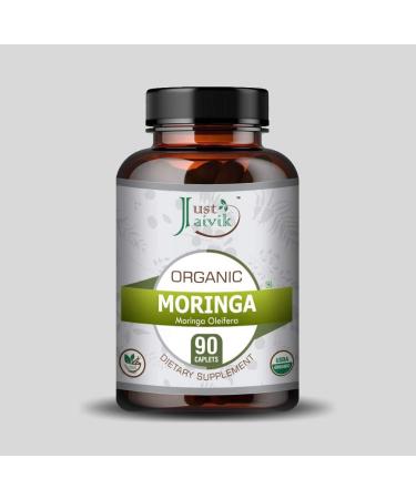 Organic Moringa (Moringa Oleifera) 750mg Tablets - 90 Count | Dietary Supplement for Essential Nutrition & Natural Vitamin Source - Buy Online on GoSupps.com