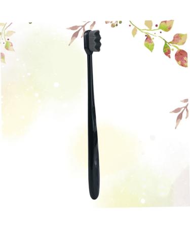 Travel Toothbrush with Dental Bristles - Gatuida Oral Care Tool for Effective Tooth Cleaning (Black 1 Pack) - Buy Online on GoSupps.com