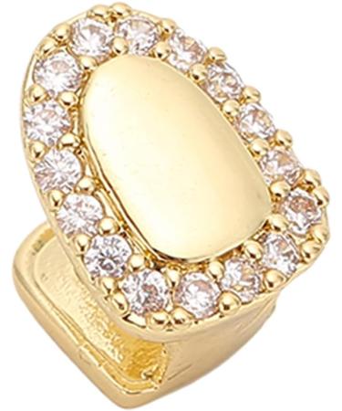 Shining Gold Hip Hop False Tooth Decoration for Halloween & Festivals | Unique Teeth Bling for Men & Women - Buy Online on GoSupps.com