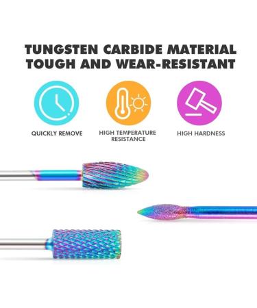 10 Pieces Nail Mill Bits Professional Remove Gel Cuticle Diamond Tungsten Carbide Nail Drill Tools Cuticle Remover Bits Cuticle Manicure Nail Polishing Tools Kit for Manicure Pedicure - Buy Online on GoSupps.com