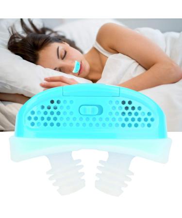 Professional Electric Anti Snoring Device for Deep Sleep - Natural Breathing Solution (Blue) - Buy Online on GoSupps.com