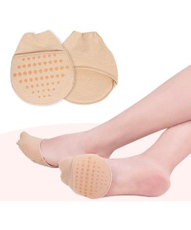 Protective Half Toe Cushion Socks with Silicone Metatarsal Pads | Breathable Non-Slip Cotton Sponge Forefoot Socks for Comfort & Support - Buy Online on GoSupps.com