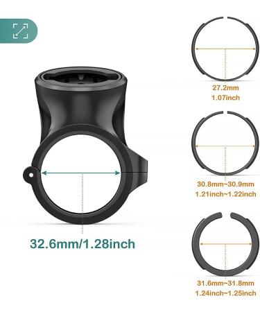 Tusita Seat Support Quarter Gymnastics Bracket for Varia Rear Light Radar RTL510 RTL515 RVR315 - Compatible Bike Bracket for 27.9mm & 31.6mm Bars - MTB Cycling Accessories - Buy Online on GoSupps.com