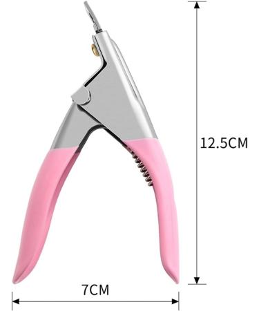 SVAASA Nail Clippers Stainless Steel Nail Art Trimmer Clipper U Shape Acrylic False Tips Edge Cutters Manicure Fake Nails Accessories Tools - Buy Online on GoSupps.com