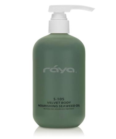 Raya Velvet Body Nourishing Seaweed Oil 16 oz (S-105) | Hydrating and Nourishing Body Treatment | Made with Natural French Seaweed Oil Vitamins and Minerals 16 Fl Oz (Pack of 1)
