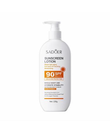 Sunscreen anti-aging whole body sunscreen SPF90+PA+++refreshing UV resistant mild and non irritating sunscreen 220g