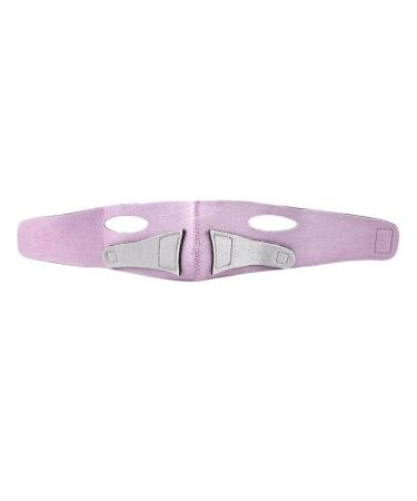 Beaupretty 1pc Up Shaper V- Double V Mask Facial Cheek Reusable Breathable Lose for Chin Lifting Slimming Weight -lifting Device Pain Slimmer Belt Reducer Women Band 56x11.5cm Violet