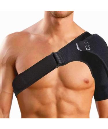 Adjustable Shoulder Support Brace Compression Sleeve Rotator Cuff Strap Pain Relief Sprain Tendinitis Dislocated AC Joint for Men Women Compression Shoulder Sleeve - Buy Online on GoSupps.com