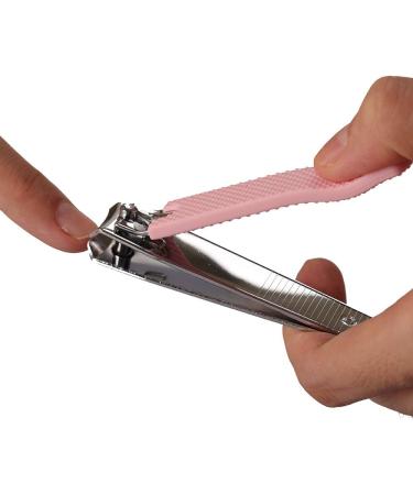 Rocutus 2pcs/Set Portable Nail Clippers Set - Pink Manicure Tools for Adult Pedicure and Foot Care - Buy Online on GoSupps.com