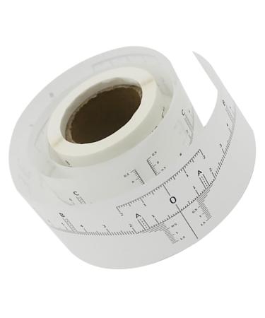 Beatifufu 1 Roll Disposable Ruler Adhesive Microblading Ruler Reusable Eyebrow Ruler White Paper