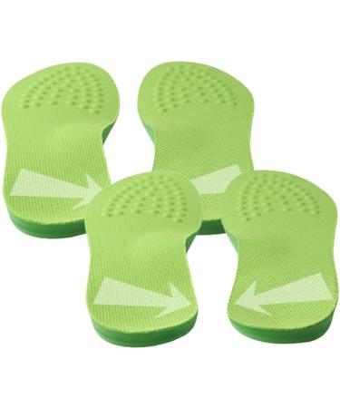 Arch Support Insoles Bow Legs Correcting Orthotic Pads - Foot Massage Acupressure Cushion for Women Men - Large Green - Buy Online on GoSupps.com