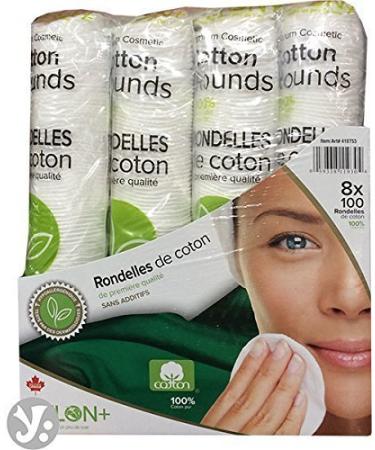 Delon 100% Cleansing Cotton Rounds 800 Count by Delon 100% Cleansing Cotton