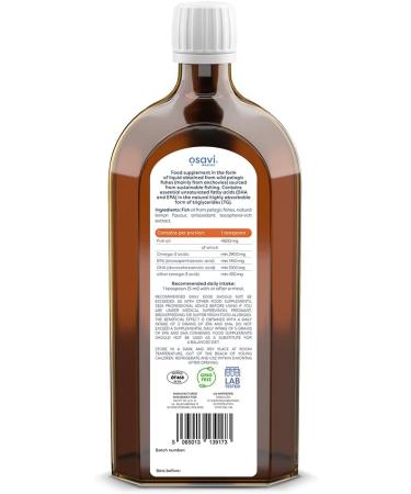 Osavi Super Omega 2900mg Omega 3 Lemon 500 ml - Buy Online on GoSupps.com