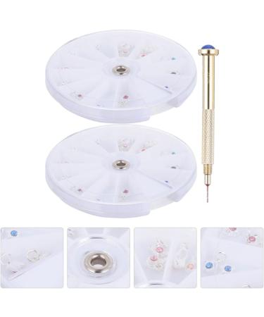 Beaupretty 2 Boxes Nail Pendant Pierced Fingernail Jewels Dangle Nail Art Charms Nail Piercing Charms Japanese Rivet Nail Decorations for Nail Art Nail Art Decor Metal Alloy 3d Manicure Assorted Color 6.8x0.5cm - Buy Online on GoSupps.com