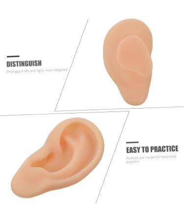 1pc Healvian Silicone Ear Tool - Fake Ear for Practice & Care | Beige Silicone Teaching Model for Ear Supplies - Buy Online on GoSupps.com