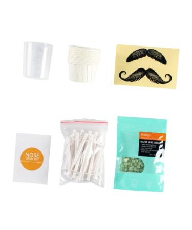 Beavorty 1 set of nasal hair removal wax set hair removal sticks nose hair removal strip Waxic pencil Applicator for wax bar wax applicator sticks clean wax stick wooden