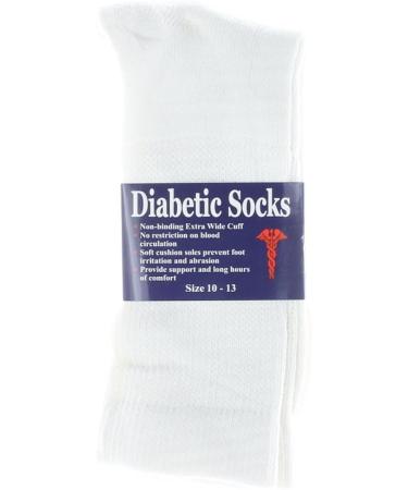 Diabetic Non-Binding Extra Wide Cuff Socks 10-13 (3 Pairs) - Comfort for Sensitive Feet - Buy Online on GoSupps.com