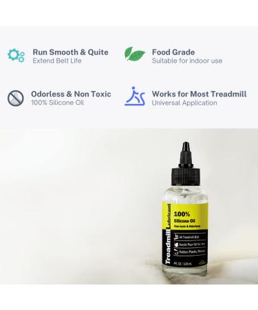 CARTEGORY Silicone Treadmill Lubricant Spray with Application Tube - 100% Food Grade and Premium Quality | 2 fl oz (2 Pack) | Suitable for All Types of Treadmills Rubber Metal (4floz 1pack with safety key) - Buy Online on GoSupps.com