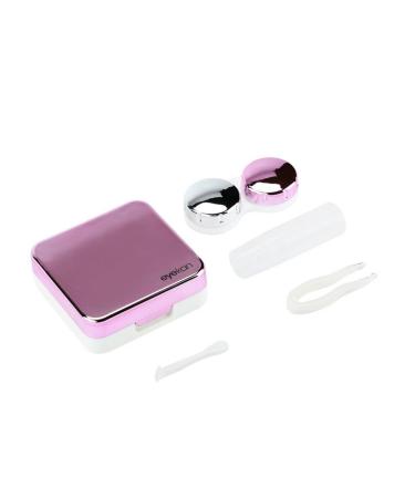 ZJchao Reflective cover lens case set Cute portable (Rose Red)