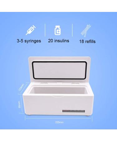 Portable Insulin Freezer - Smart Small Refrigerator for Interferon/Serum/Eye Drops - 2-8 C Drug Storage Box with Powerful Cooling - HD LED Display - Buy Online on GoSupps.com