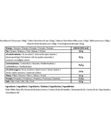 Molino Chiavazza - Premium Italian Plain Wheat Flour 00 - Bread | Pasta | Cake (1Kg) - Buy Online on GoSupps.com