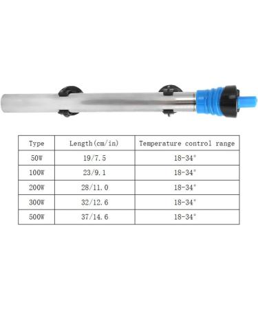 Aquarium Heater Stainless Steel Heating Rod Automatic Constant Adjustable Temperature with Suction Cup for Aquarium Fish Tank(100W US) - Buy Online on GoSupps.com