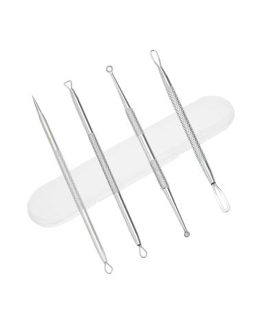Geebymol Blackhead Tool Kit Stainless Steel Spot Treatment Tools for Acne Pimples Whiteheads - Pimple Popper Tool Kit Whitehead Removal