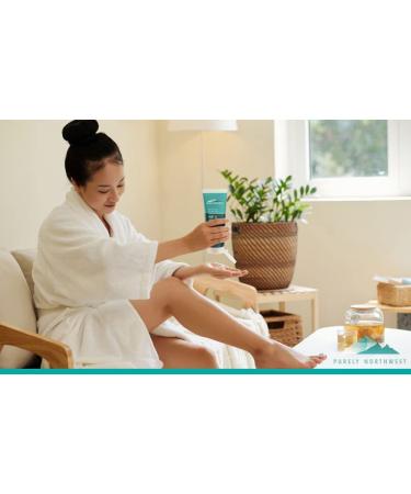 Tea Tree & Peppermint Foot Care Gift Set - Soothes, Softens & Hydrates Feet - Includes Wash, Soak, Cream & Nail Clippers by Purely Northwest - Buy Online on GoSupps.com