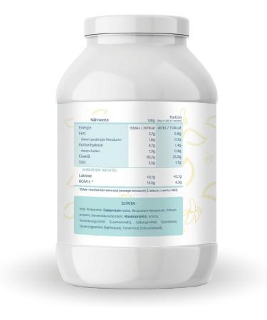 Mighty Elements Vegan Protein Powder - 1kg Banana Flavor | 85% Plant-Based Protein Gluten & Lactose-Free Ideal for Muscle Building - Buy Online on GoSupps.com