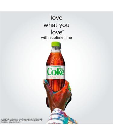 Diet Coke Sublime Lime No Sugar 500ml Bottles (24) - Buy Online on GoSupps.com