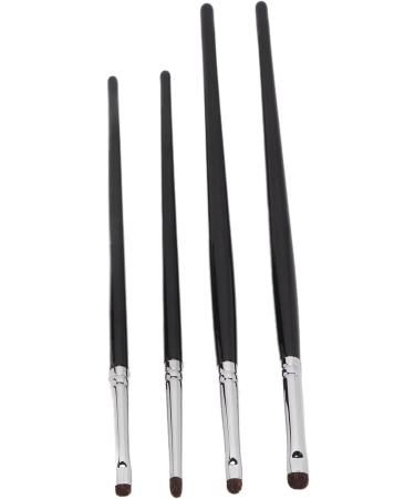 4pcs Eye Shadow Eyeline Brushes Soft Brush Comfortable Handle Hair Detail Makeup Brush Kit - Buy Online on GoSupps.com