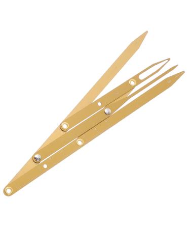 Mipcase Eyebrow Scale Make up Kit Calipers T Tool Eyebrow Drawing Tool Second Generation Eyebrow Shape Set 1 count (Pack of 1) Golden