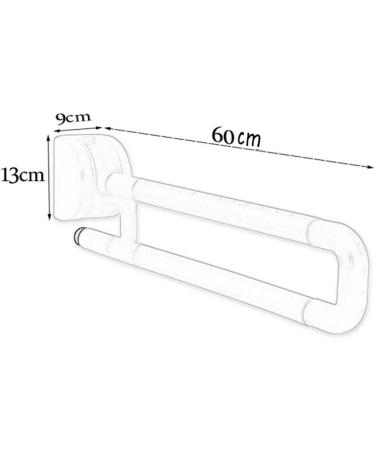 Bathroom Grab Bar Safety Support Rail Bathroom Wall-mounted Foldable Safety Grab Bar Old People Non-silp Safety Support Grab Bar Shower H - Buy Online on GoSupps.com