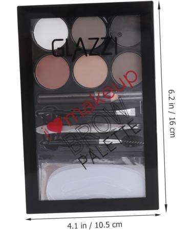 WOONEKY 2 Sets Eyebrow Powder Set Brow Pencil Eyeshadow Beauty Cosmetics Pallet Eyebrow Sissor Kit Lit Abs - Buy Online on GoSupps.com