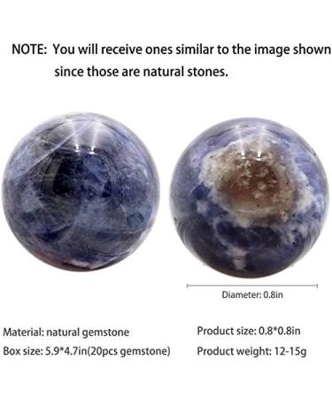 Nuote Crystal Gift Kit for Chakra Balancing Therapy Crystal Sphere Ball Chakra Stones Kit Amethyst Rose Quartz Stone 20pcs Diameter 2cm Healing Energy Raw Crystal Rock Collection with Gift Box - Buy Online on GoSupps.com
