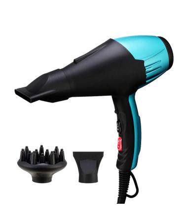 Professional Ionic Hairdryer 1800W Hair Dryer Salon with Diffuser Nozzles Set Fast Blow Dryer with 3 Heat 2 Speed Cool Shot Long Cable Quiet Low Noise Lightweight Suitable for Family Travel small gift