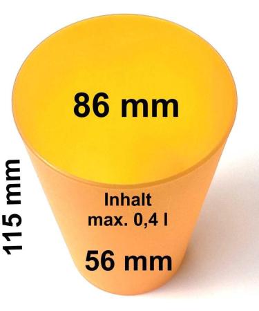 PDW 4-Piece Toothbrush Cup Set | 400ml Teeth Cleaning & Hygiene | Red Blue Orange Yellow | Perfect for Braces & Denture Care - Buy Online on GoSupps.com