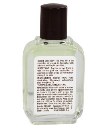 Desert Essence 100% Tea Tree Oil - 2 oz | Pure Essential Oil for Natural Healing - Buy Online on GoSupps.com