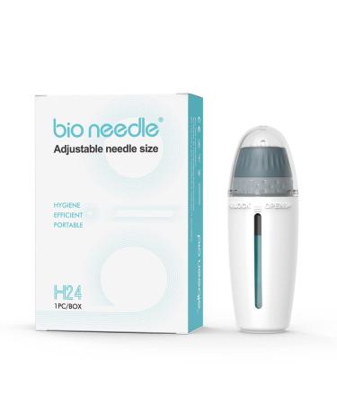 Adjustable Derma Stamp Bio Micro Needle 24 Pins Titanium Microneedling Fine Touch Serum Applicator 0.25mm