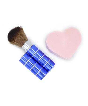 MAGICLULU Face Blush Brush Nylon Bristles Makeup Face Make up Brush Powder Brush Makeup Brushe Makeupbrushes Bronzer Brush Cosmetic Foundation Brush Telescopic Brush Shadow Paint Metal