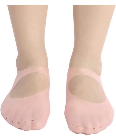 Buy Aluminum Silicone Spa Socks - Moisturizing & Peeling Foot Care for Soft Smooth Feet - Unisex Pink - Buy Online on GoSupps.com