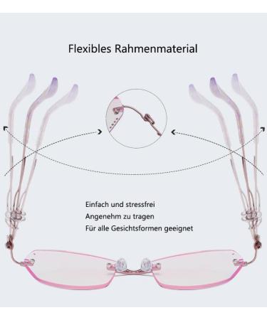 Eyglajdd Metal Reading Glasses for Women - 1 Pack Purple 1.5x Reading Aid - Stylish Durable & Comfortable - Buy Online on GoSupps.com