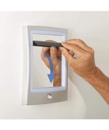 Zadro ZWTAR20S Rechargeable LED Fogless Shower Shaving Mirror - Silver & White - Buy Online on GoSupps.com