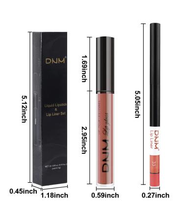 AMY'S DIARY 2pcs Nude Matte Lip Liner and Lipstick Set | Liquid Lipstick 24H | Waterproof & Long Lasting | Matt Lips Makeup Kit - Buy Online on GoSupps.com