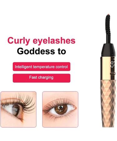 Decqerbe Heated Eyelash Curler Electric Eyelash Comb Rechargeable Lash Curler for Makeup Long Lasting Curling Eye Lashes - Buy Online on GoSupps.com