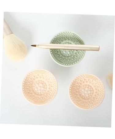 FRCOLOR 4 Pcs Makeup Brush Cleaning Mat - Silicone Scrub Pad & Suction Plate for Easy Brush Cleansing | Portable Makeup Accessories - Buy Online on GoSupps.com