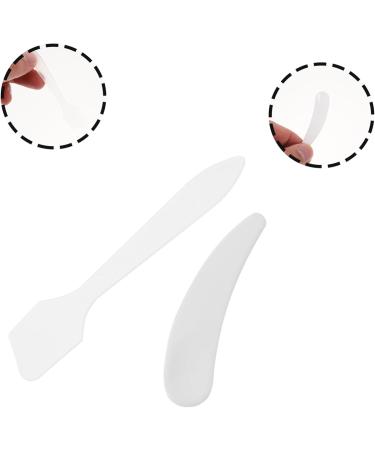 OHPHCALL 30 Pcs Small Crescent Cream Spoon Face Cream Spatula Mini Small Mini Makeup Spatula Plastic Pp 8x1.5x0.1cmx3pcs Transparent Colorx3pcs - Buy Online on GoSupps.com